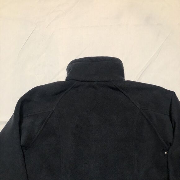 Columbia Womens Full Zip Up Fleece Jacket Long Sleeve Mock Neck Black SZ S EUC - Picture 8 of 11
